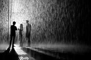 Rain Room by Random International (2012). Rain Room at Yuz Museum. Photo: Delia Keller