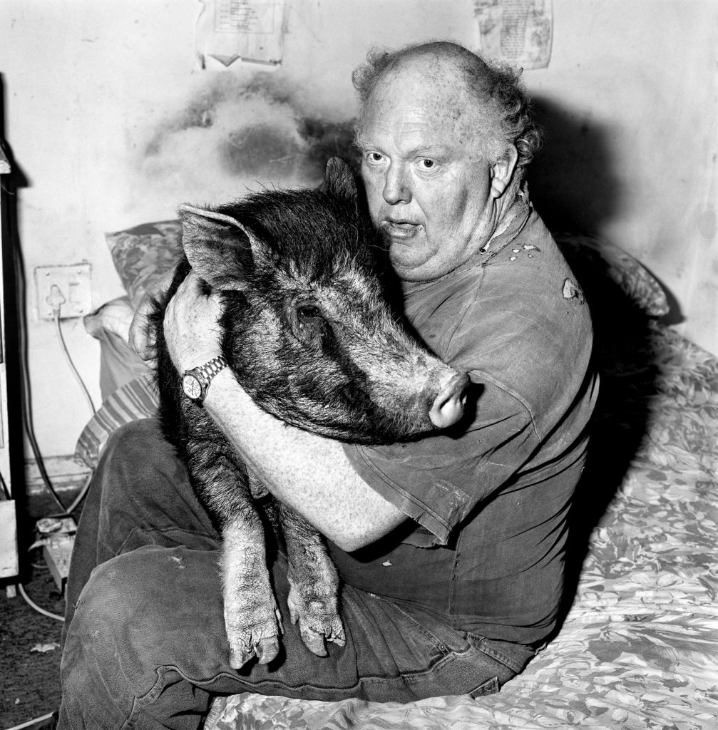 Roger Ballen. Brian with Pet Pig, 1998